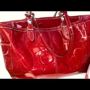 Red Coach Handbag